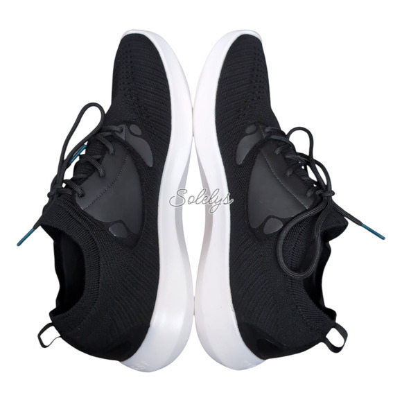 Vessi Everyday Move Mens 12 Waterproof Onyx Black White Knit Dyma-Tex Sneaker - Picture 9 of 10
